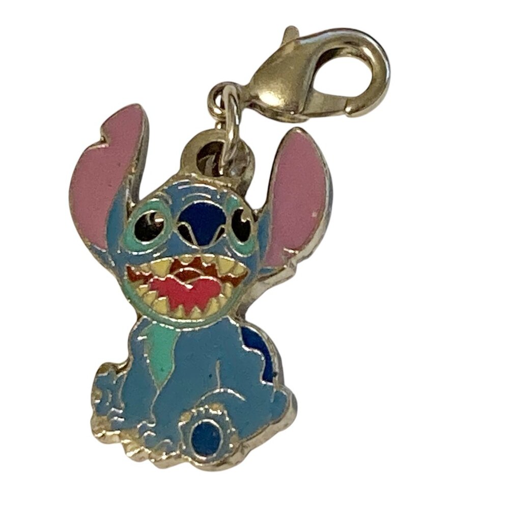 Vintage Lilo & Stitch Alien Clip On Charm 2 Sided Aulani Zipper Pull Purse Charm